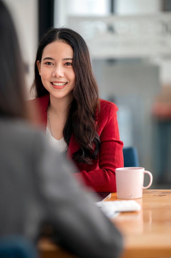 Business,,career,and,placement,concept, ,young,asian,woman,smiling